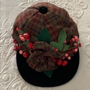 Plaid baseball cap